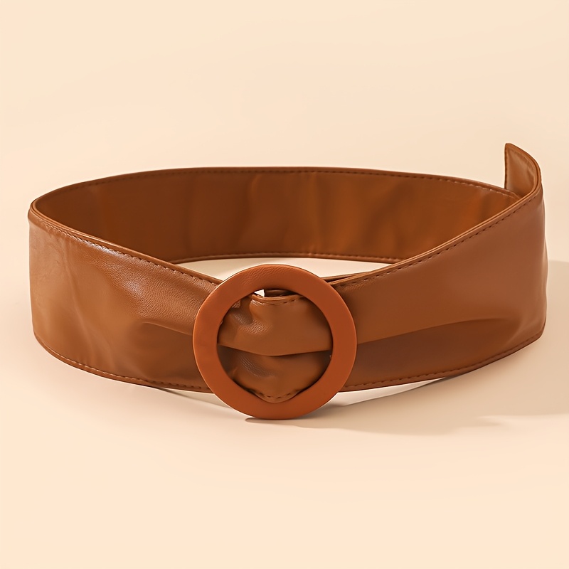Stylish Waist Belt with Decorative Buckle for Women's High End Look